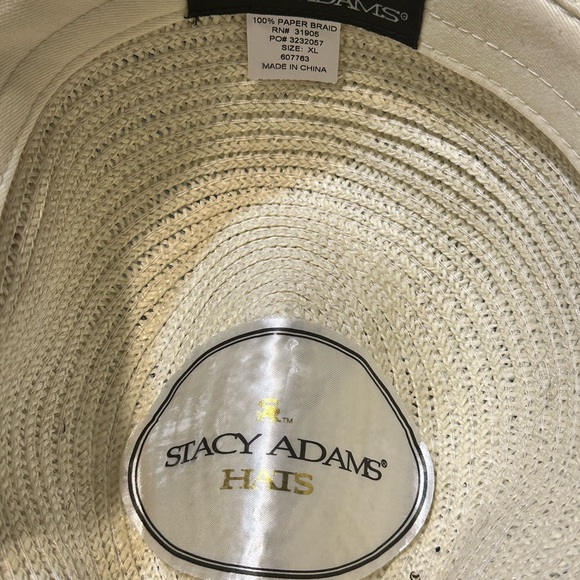 Men’s off white summer straw brim - Picture 4 of 4